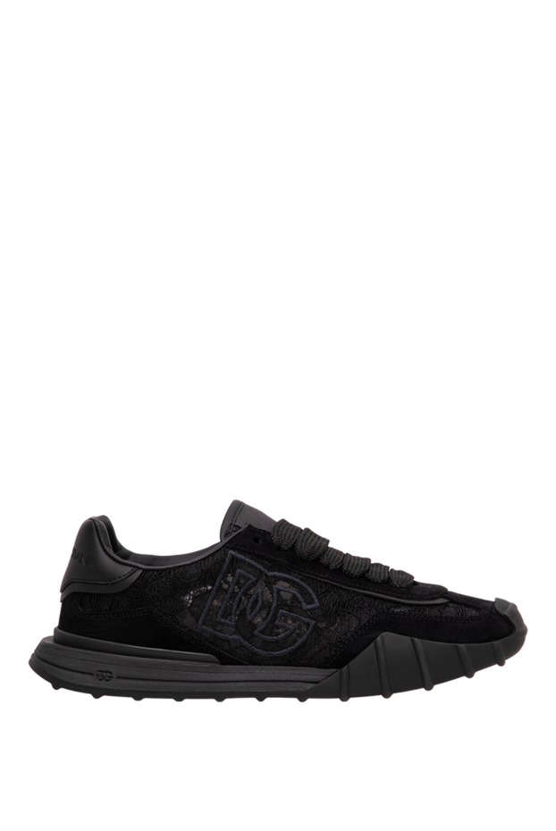 Dolce & Gabbana black women's dg athletic combo sneakers with a lug sole 196629 - photo 1