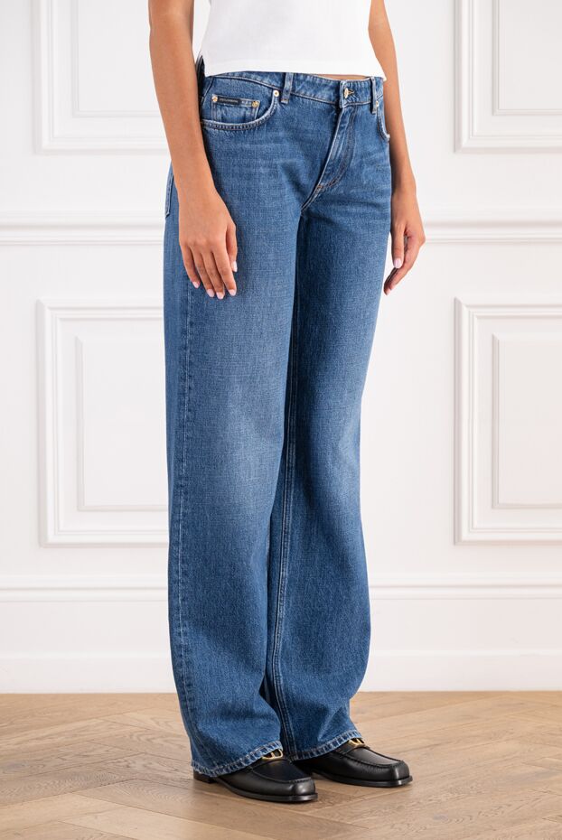 Dolce & Gabbana blue classic straight-leg jeans with a distressed effect 196635 - photo 3