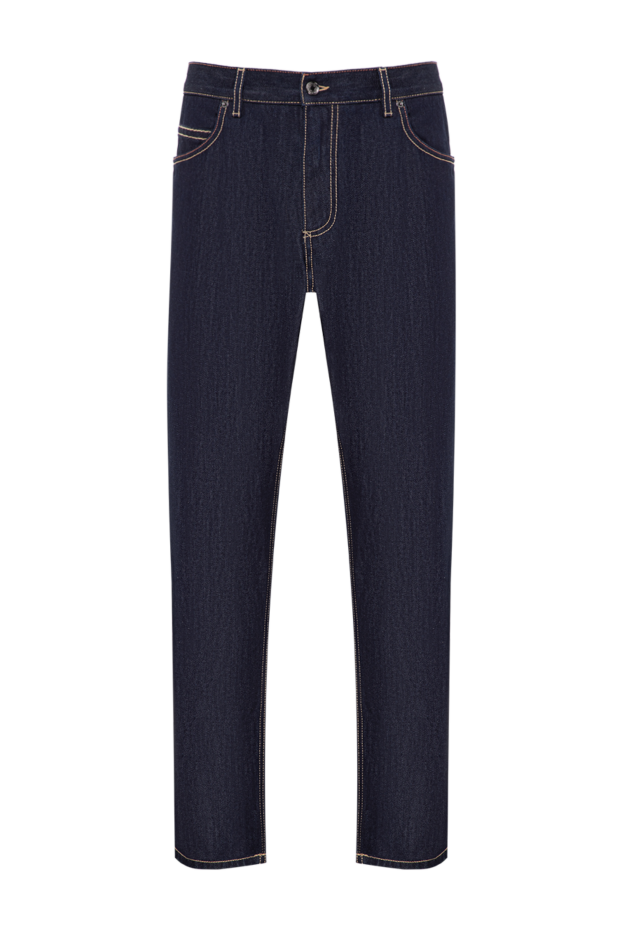 Dolce & Gabbana straight-leg dark blue jeans with contrast stitching 196638 - photo 1