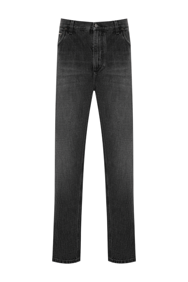 Dolce & Gabbana men's jeans made of heavy cotton denim in a graphite shade 196641 - photo 1