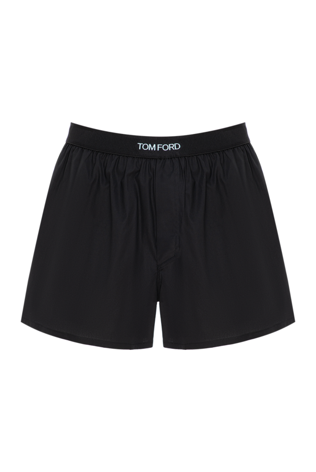 Tom Ford men's black cotton boxer briefs with iconic logo 196657 - photo 1
