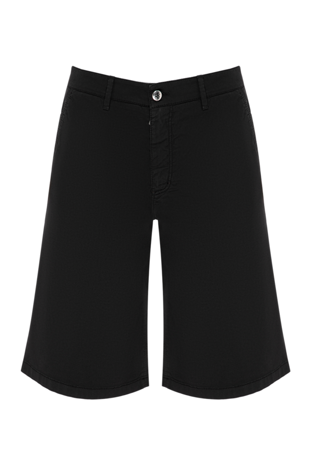 Zilli men's black cotton straight-cut bermuda shorts 196676 - photo 1