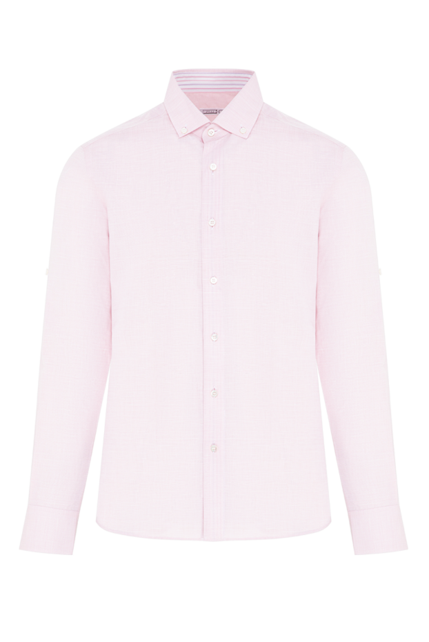 Zilli a pink shirt made from a noble combination of cotton, silk and linen 196684 - photo 1