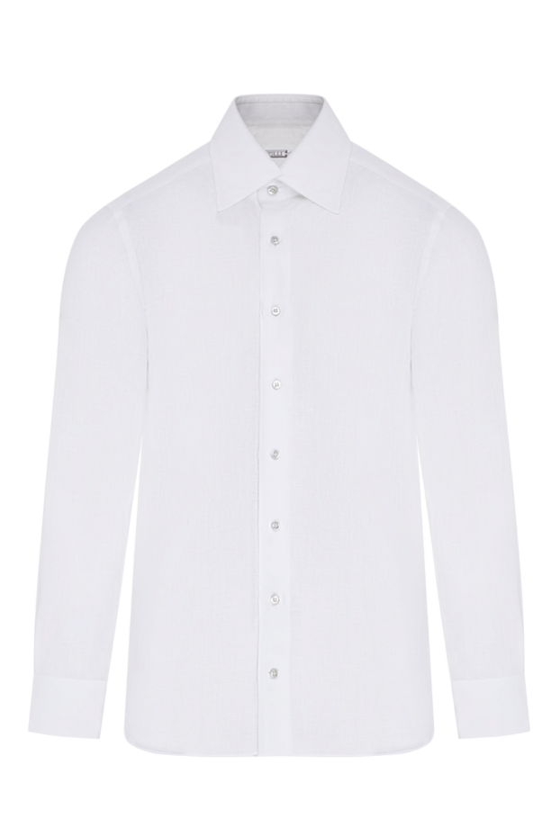 Zilli a crisp white linen shirt with a classic silhouette and a turn-down collar 196691 - photo 1
