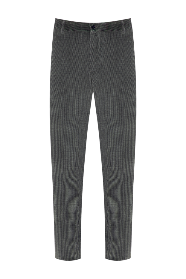 Zilli men's gray tapered corduroy trousers 196702 - photo 1