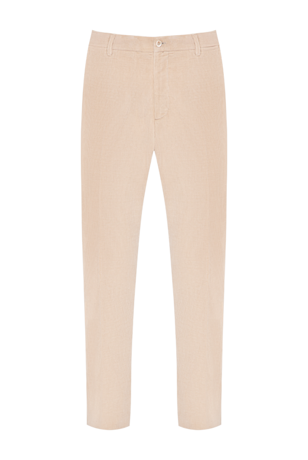 Zilli men's beige tapered corduroy trousers 196703 - photo 1