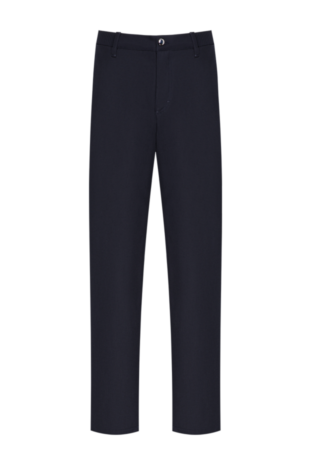 Zilli dark blue classic straight-leg wool trousers 196707 - photo 1