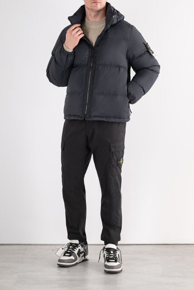 Stone Island down jacket made of durable black cordura nylon 196709 - photo 2