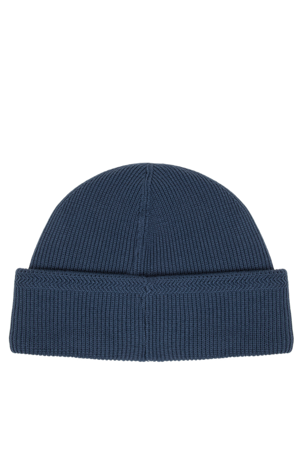 Stone Island men's blue and melange cotton hat with a pattern on the lapel 196730 - photo 3
