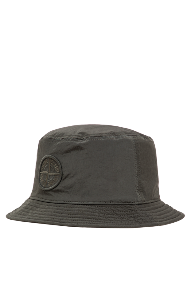Stone Island men's khaki panama hat with embroidered compass rose 196731 - photo 3