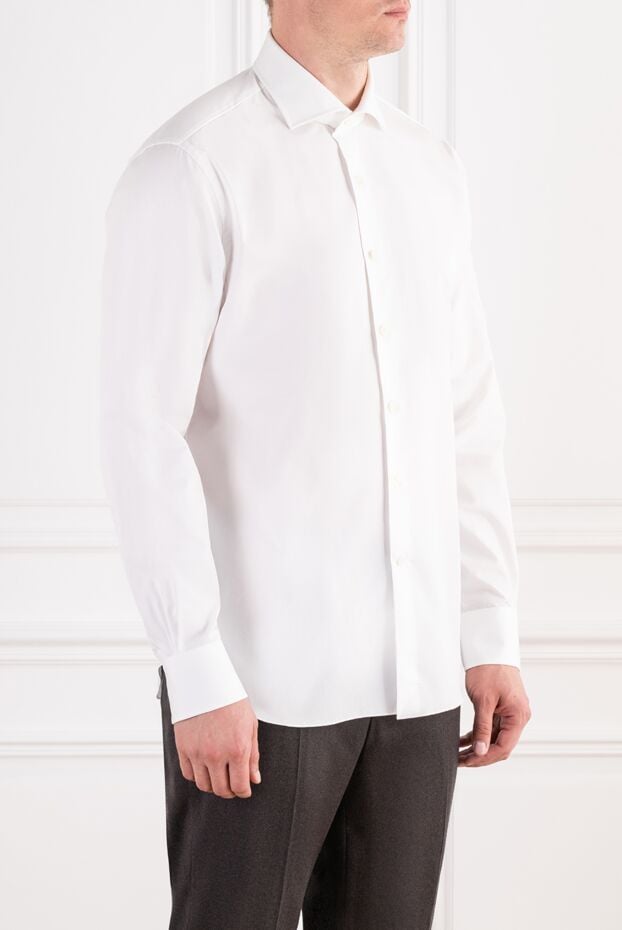 Alessandro Gherardi white shirt made of smooth premium poplin with an italian collar 196747 - photo 3