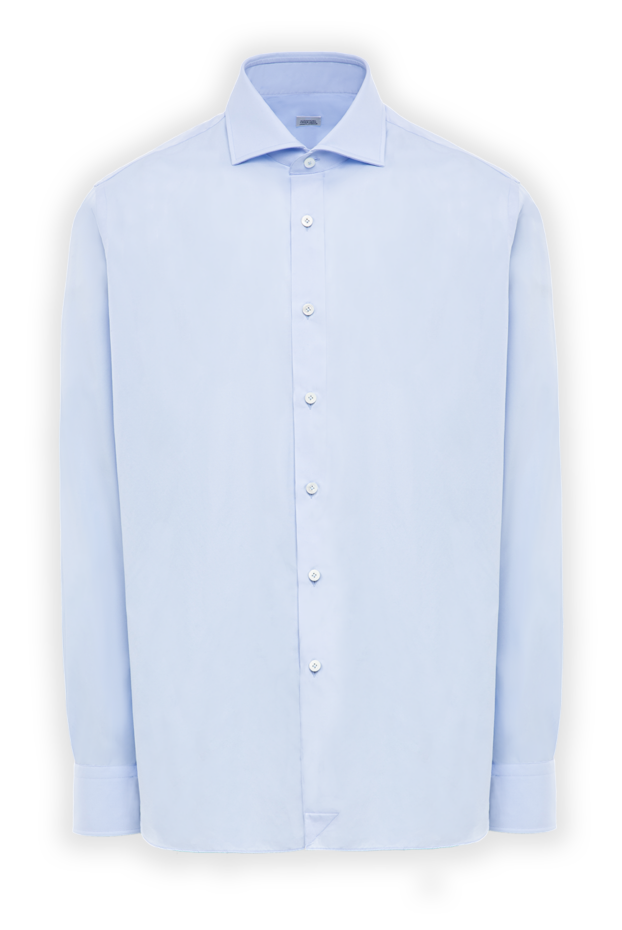 Alessandro Gherardi light blue shirt made of fine premium poplin with a notched turn-down collar 196760 - photo 1