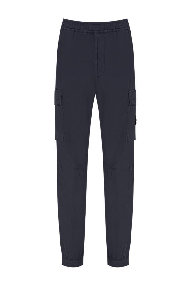 Stone Island men's gray cargo pants made of thin stretch cotton 196761 - photo 1