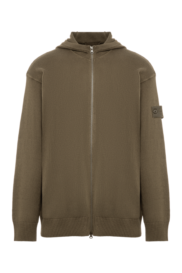 Stone Island ghost piece knitted zip-up hooded cardigan 196765 - photo 1