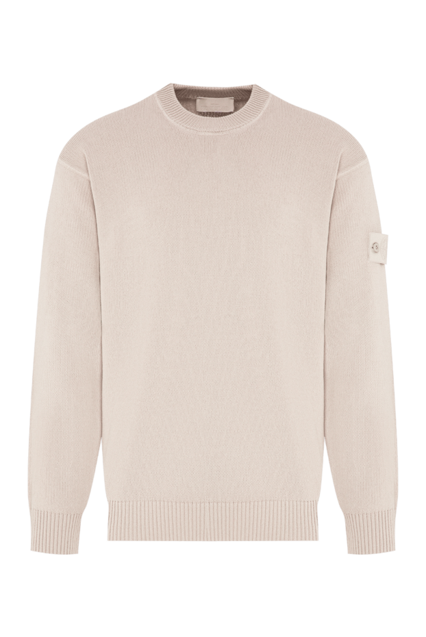Stone Island ghost piece cashmere and cotton knit jumper in solid color 196770 - photo 1