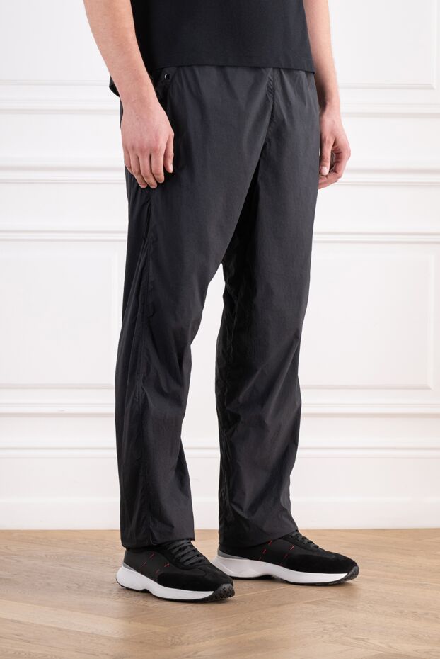 Stone Island dark blue men's sweatpants with a patch 196777 - photo 3