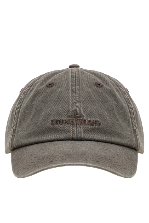 Stone Island men's cotton baseball cap with a delaminate effect 196791 - photo 1