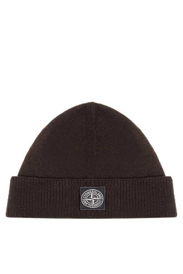 Stone Island brown knit hat with a textured cuff 196797 - photo 1