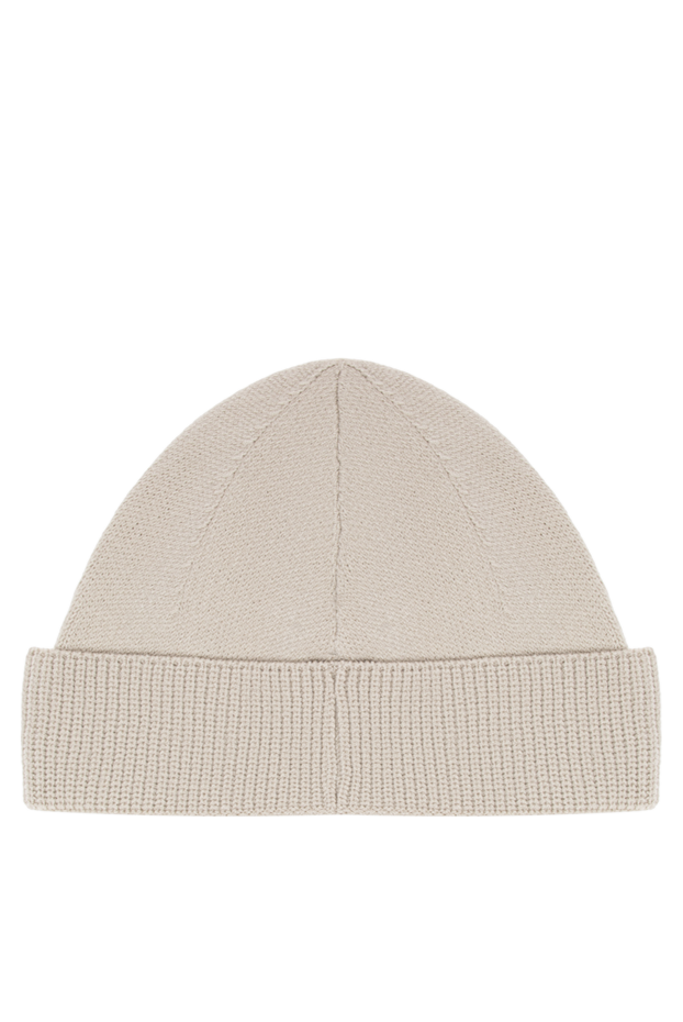 Stone Island light beige plain knit hat with ribbed cuff 196798 - photo 3