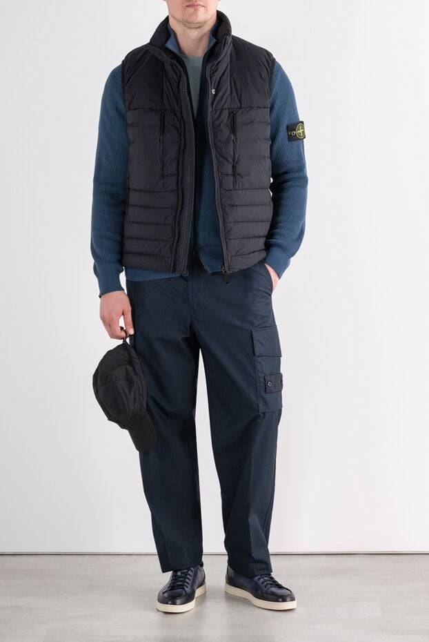 Stone Island black matte technical nylon vest with seamless stitching 196804 - photo 2