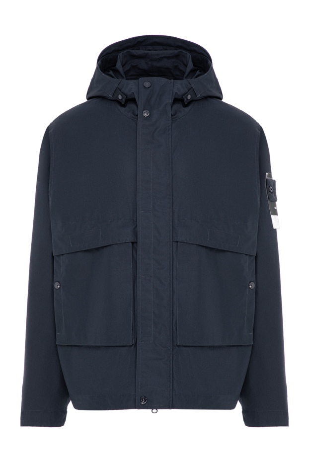 Stone Island dark blue men's parka jacket with a hood 196807 - photo 1