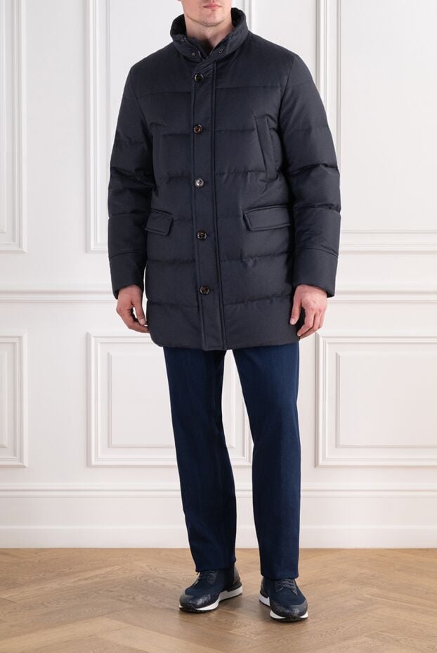 Moorer dark blue men's barbieri-wk goose down jacket 196816 - photo 2