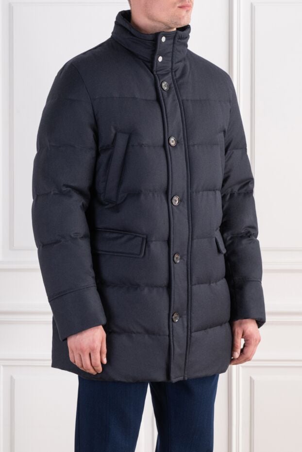Moorer dark blue men's barbieri-wk goose down jacket 196816 - photo 3