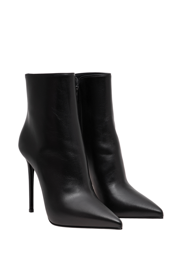 Le Silla eva ankle boots in semi-polished black sheepskin 196837 - photo 3