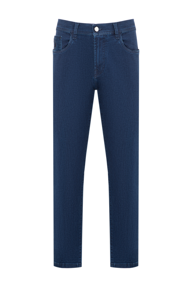 Scissor Scriptor blue tapered jeans made from premium heavyweight denim 196847 - photo 1