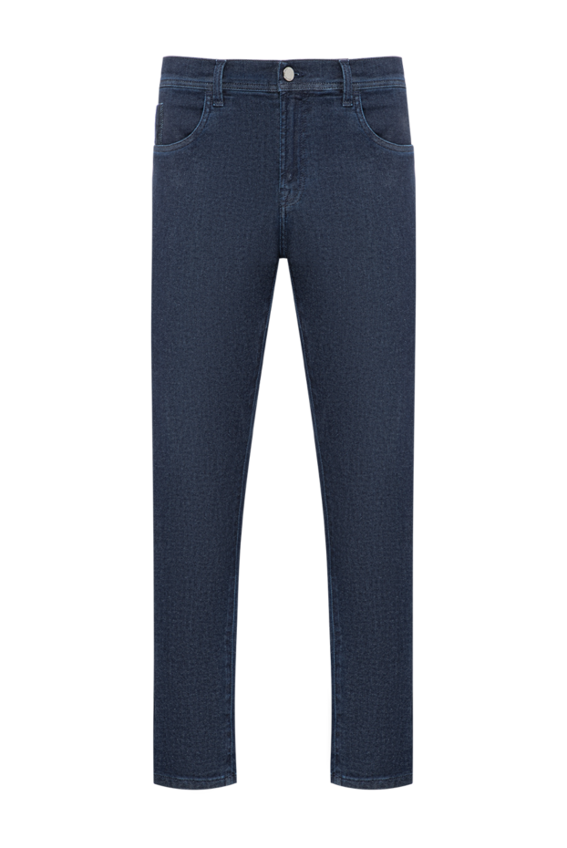 Scissor Scriptor dark blue skinny jeans with a slight melange effect 196848 - photo 1