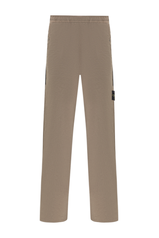 Stone Island loose cotton sweatpants with signature compass 196849 - photo 1