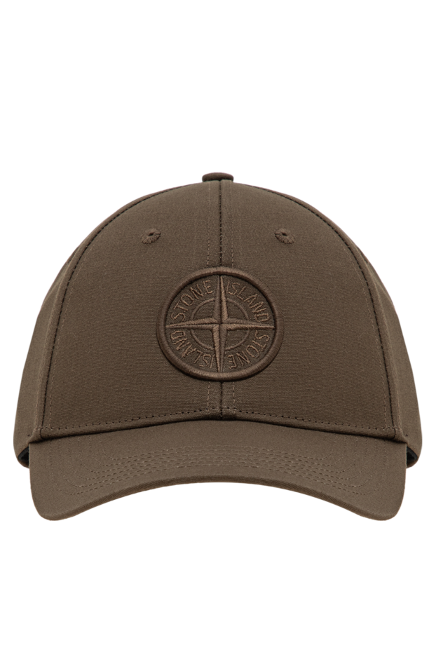 Stone Island brown heavy baseball cap with a large round patch 196856 - photo 1