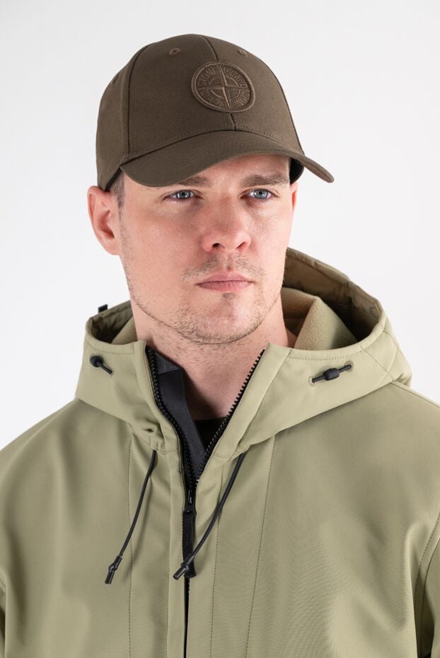 Stone Island brown heavy baseball cap with a large round patch 196856 - photo 2