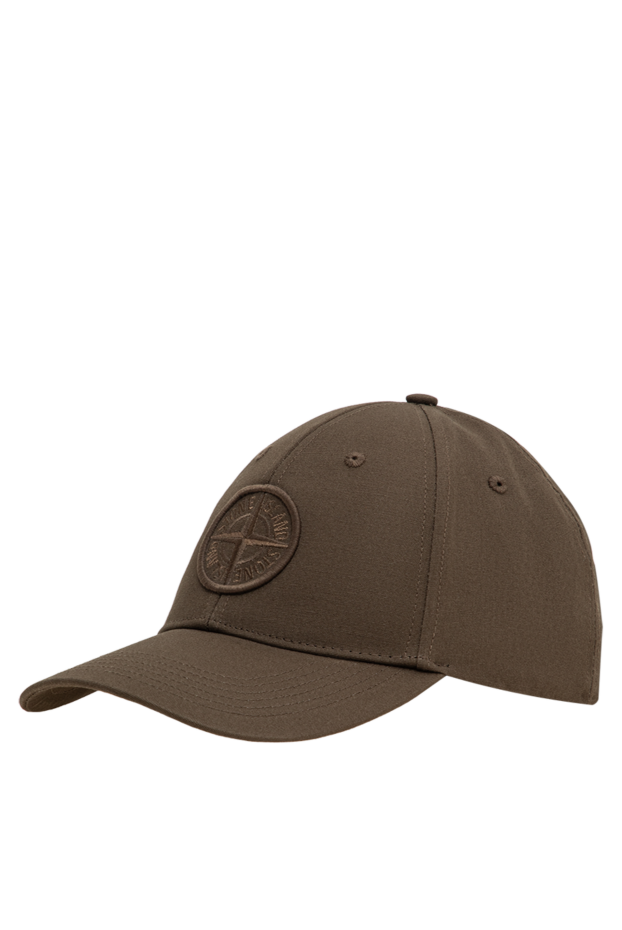 Stone Island brown heavy baseball cap with a large round patch 196856 - photo 3