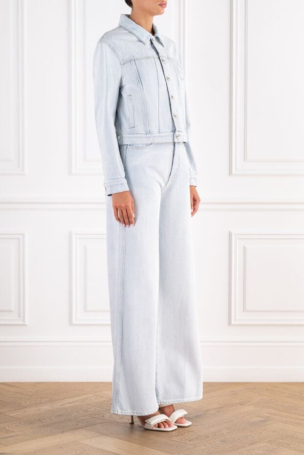 Dior a distressed denim suit with signature round embroidery 196865 - photo 3