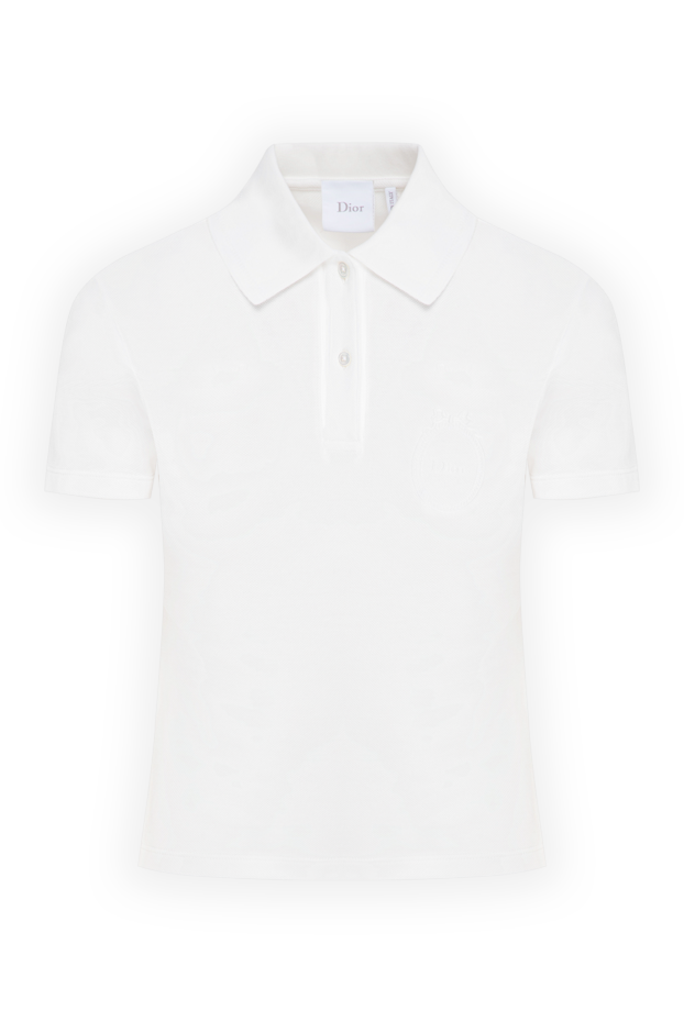 Dior a classic crisp white polo shirt made from premium textured pique cotton. 196874 - photo 1