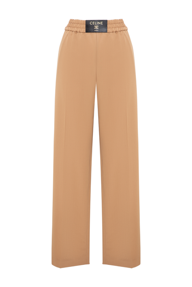 Celine wide-leg palazzo pants in fine camel wool 197133 - photo 1