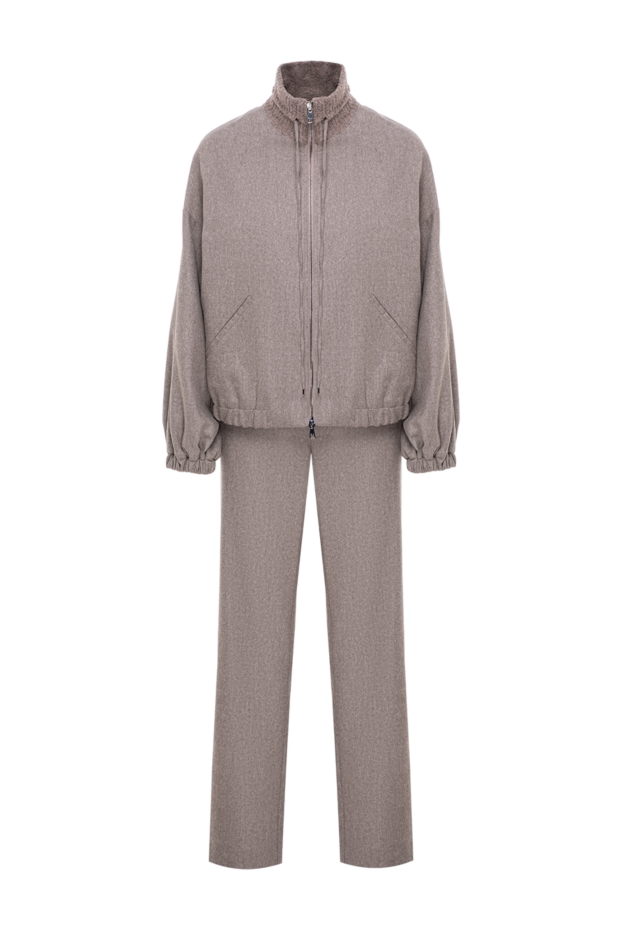 D.Exterior a loose knitted suit in a cappuccino shade with a detachable zipper 197139 - photo 1