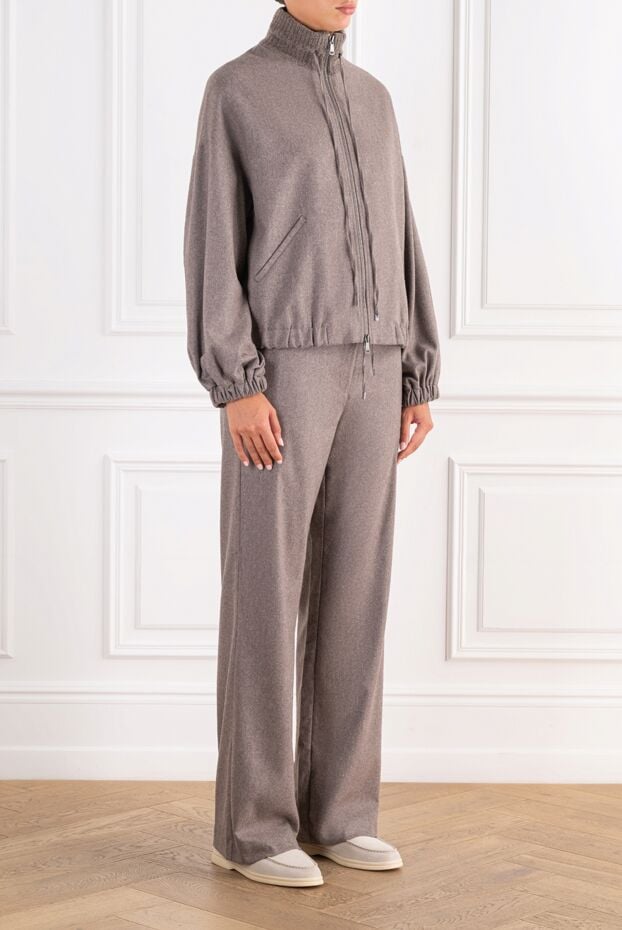 D.Exterior a loose knitted suit in a cappuccino shade with a detachable zipper 197139 - photo 3
