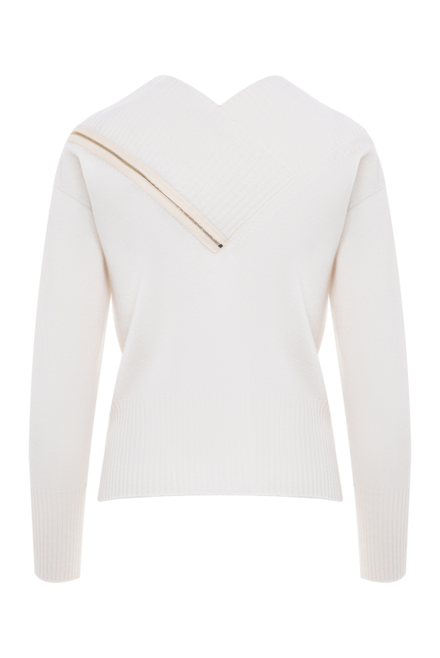 D.Exterior whipped cream knit pullover with asymmetrical zip 197152 - photo 2