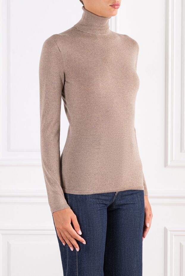 D.Exterior a basic cashmere turtleneck in a fitted silhouette in smoky pink 197154 - photo 3