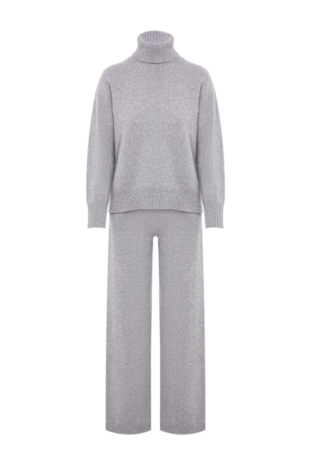 D.Exterior platinum knitted cashmere two-piece suit with a high collar 197159 - photo 1
