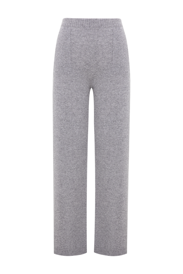 D.Exterior knitted palazzo pants in a melange platinum shade with creases 197165 - photo 1
