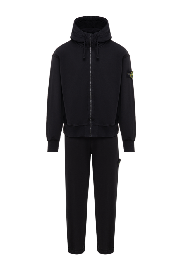 Stone Island black knitted suit made of thick cotton with through-dyeing technology 197192 - photo 1