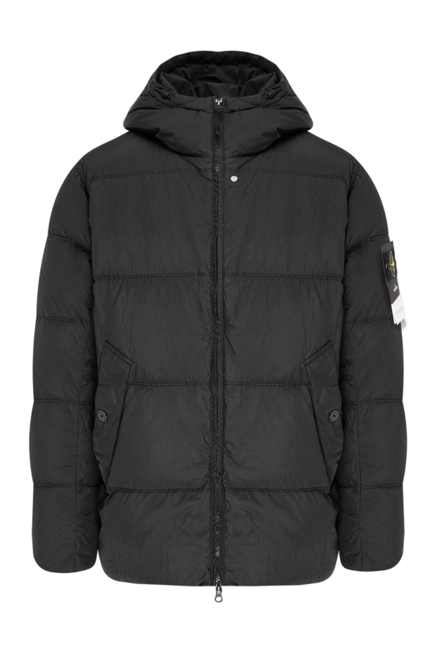 Stone Island black voluminous down jacket with a crinkled texture 197408 - photo 1