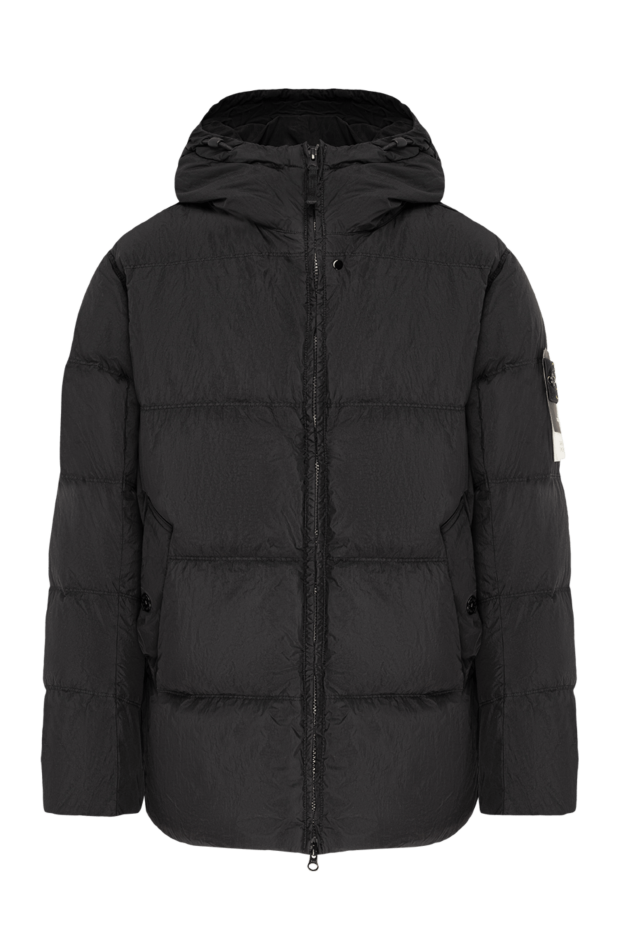 Stone Island long quilted down jacket with a zip and hood 197411 - photo 1