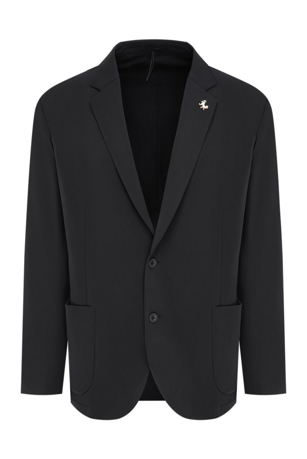 Tombolini black single-breasted straight-cut jacket with patch pockets 197426 - photo 1