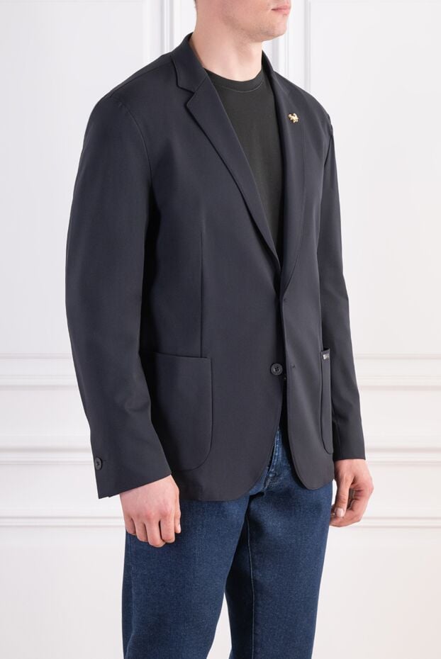 Tombolini black single-breasted straight-cut jacket with patch pockets 197426 - photo 3