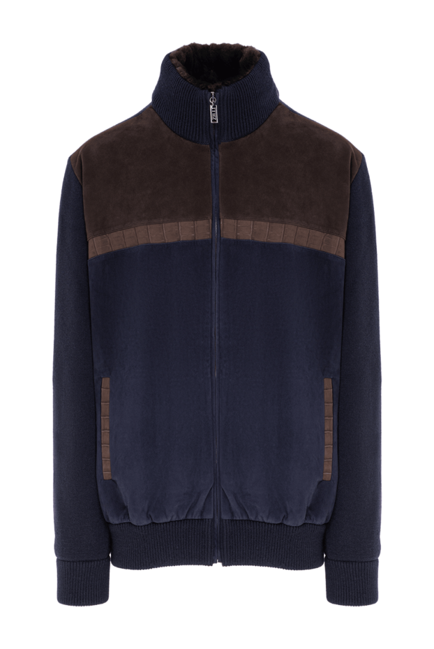 Zilli a cashmere bomber jacket with suede and crocodile leather details. 197452 - photo 1
