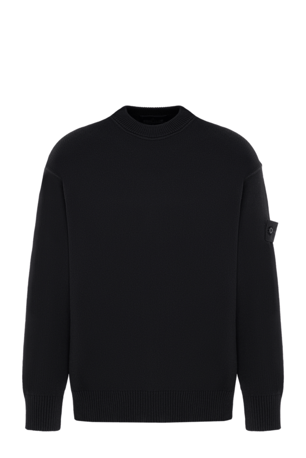 Stone Island a thick cotton jumper with added cashmere and a branded patch 197467 - photo 1